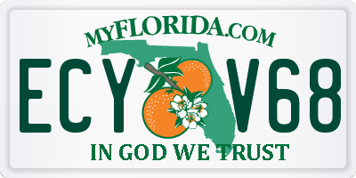 FL license plate ECYV68