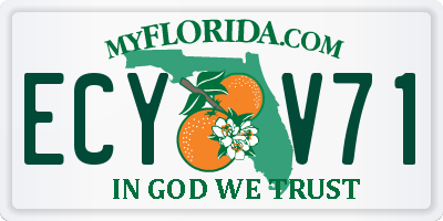FL license plate ECYV71