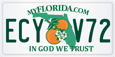 FL license plate ECYV72