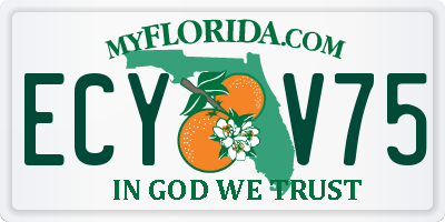 FL license plate ECYV75