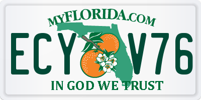 FL license plate ECYV76