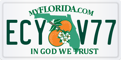 FL license plate ECYV77