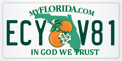 FL license plate ECYV81