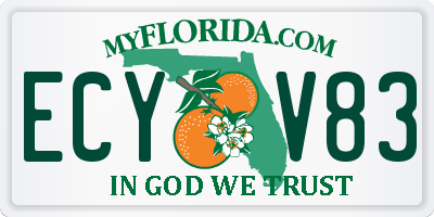FL license plate ECYV83