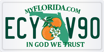 FL license plate ECYV90