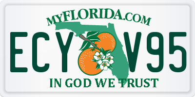 FL license plate ECYV95