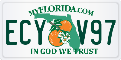 FL license plate ECYV97