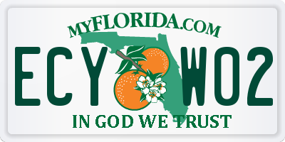 FL license plate ECYW02