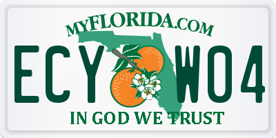 FL license plate ECYW04