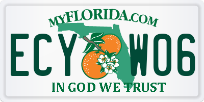 FL license plate ECYW06