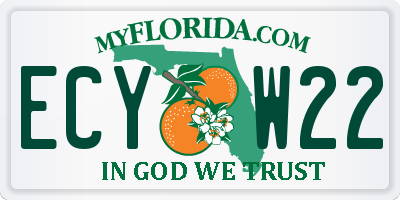 FL license plate ECYW22