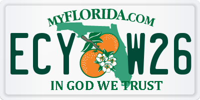 FL license plate ECYW26