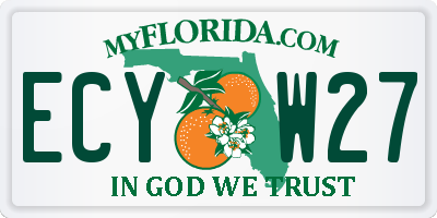 FL license plate ECYW27