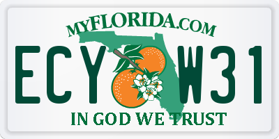 FL license plate ECYW31