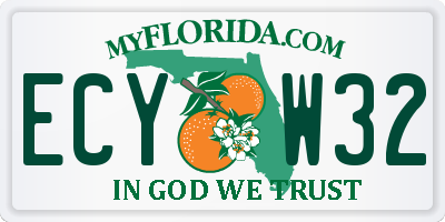 FL license plate ECYW32