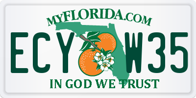 FL license plate ECYW35