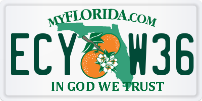 FL license plate ECYW36