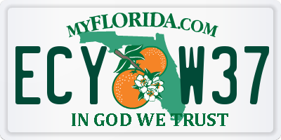 FL license plate ECYW37
