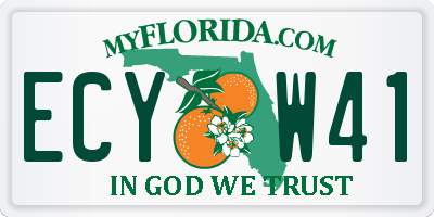 FL license plate ECYW41