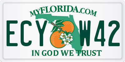 FL license plate ECYW42