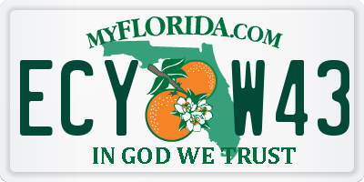 FL license plate ECYW43