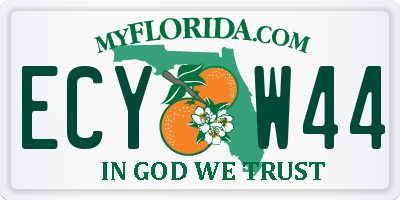 FL license plate ECYW44