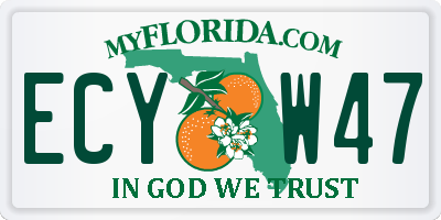 FL license plate ECYW47