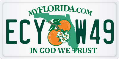 FL license plate ECYW49