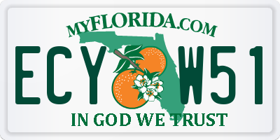 FL license plate ECYW51