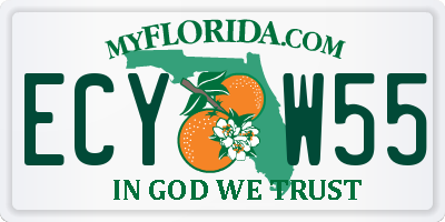 FL license plate ECYW55