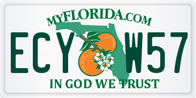 FL license plate ECYW57