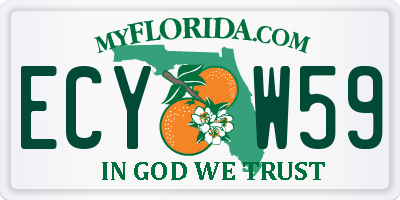 FL license plate ECYW59