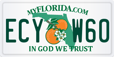 FL license plate ECYW60