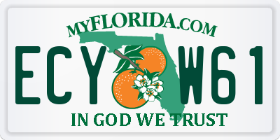 FL license plate ECYW61