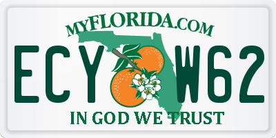 FL license plate ECYW62
