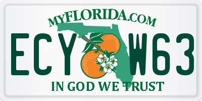 FL license plate ECYW63