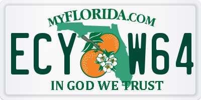 FL license plate ECYW64