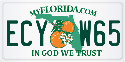 FL license plate ECYW65