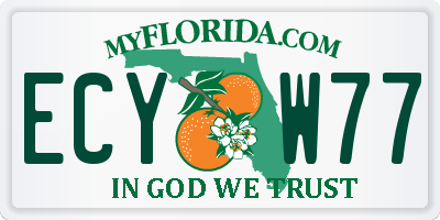 FL license plate ECYW77