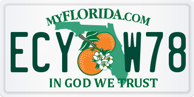 FL license plate ECYW78