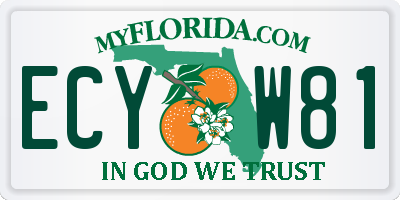 FL license plate ECYW81