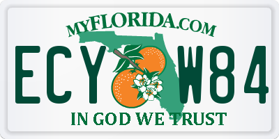 FL license plate ECYW84