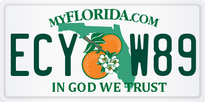 FL license plate ECYW89