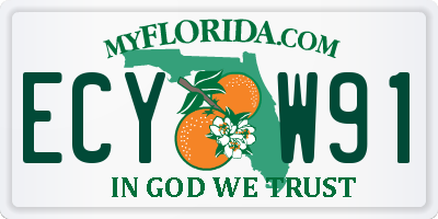 FL license plate ECYW91