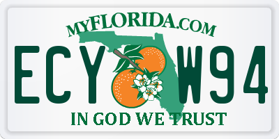 FL license plate ECYW94