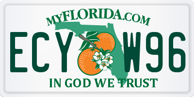FL license plate ECYW96