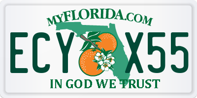 FL license plate ECYX55