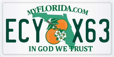 FL license plate ECYX63
