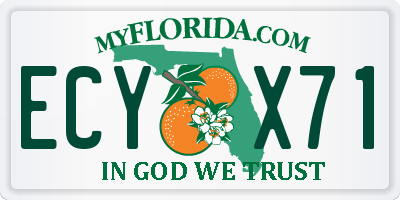 FL license plate ECYX71