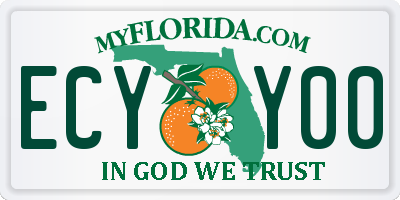 FL license plate ECYY00